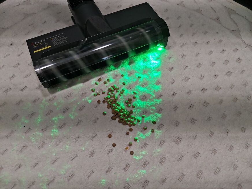 Deerma T30W уборка чечевицы на ковре с длинным ворсом